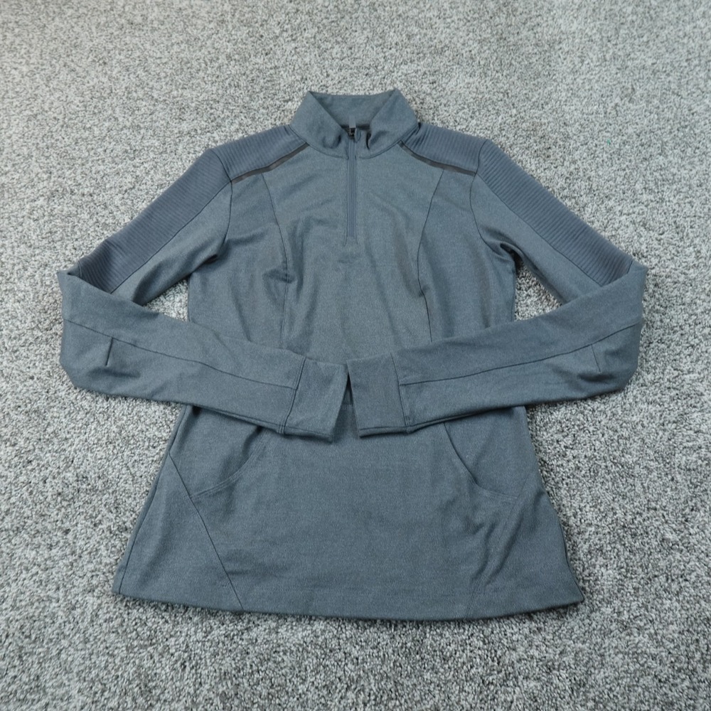 NEW 5.11 Tactical Pullover Womens S Blue Gray 1/4 Zip Mock Neck Sweatshirt Top